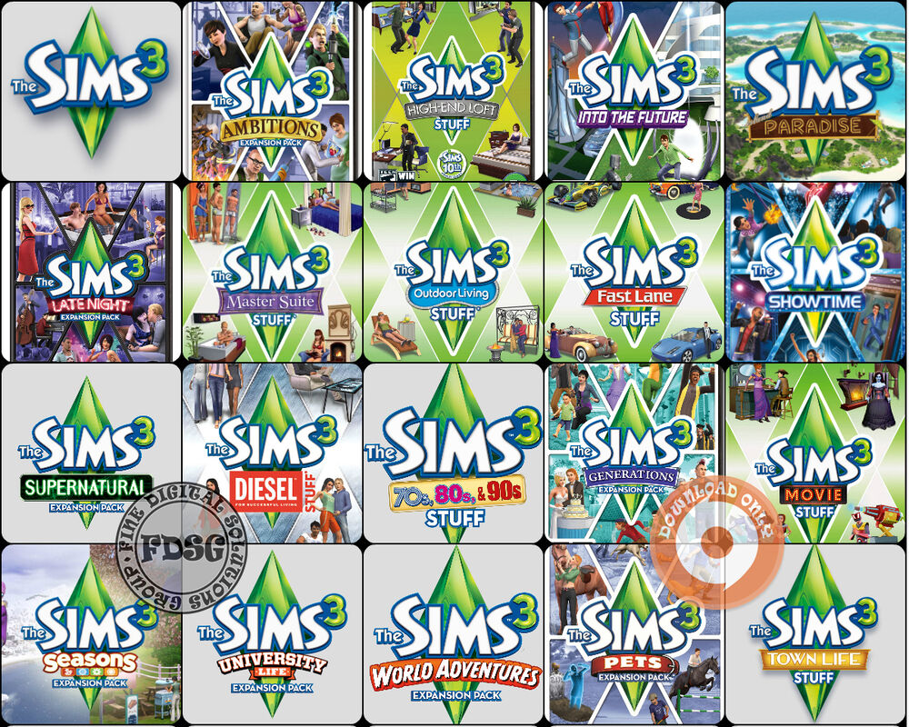 the sims 3 all expansion